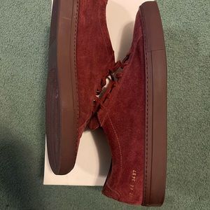 Men’s Common Projects Original Achilles Suede Sneakers Size 12